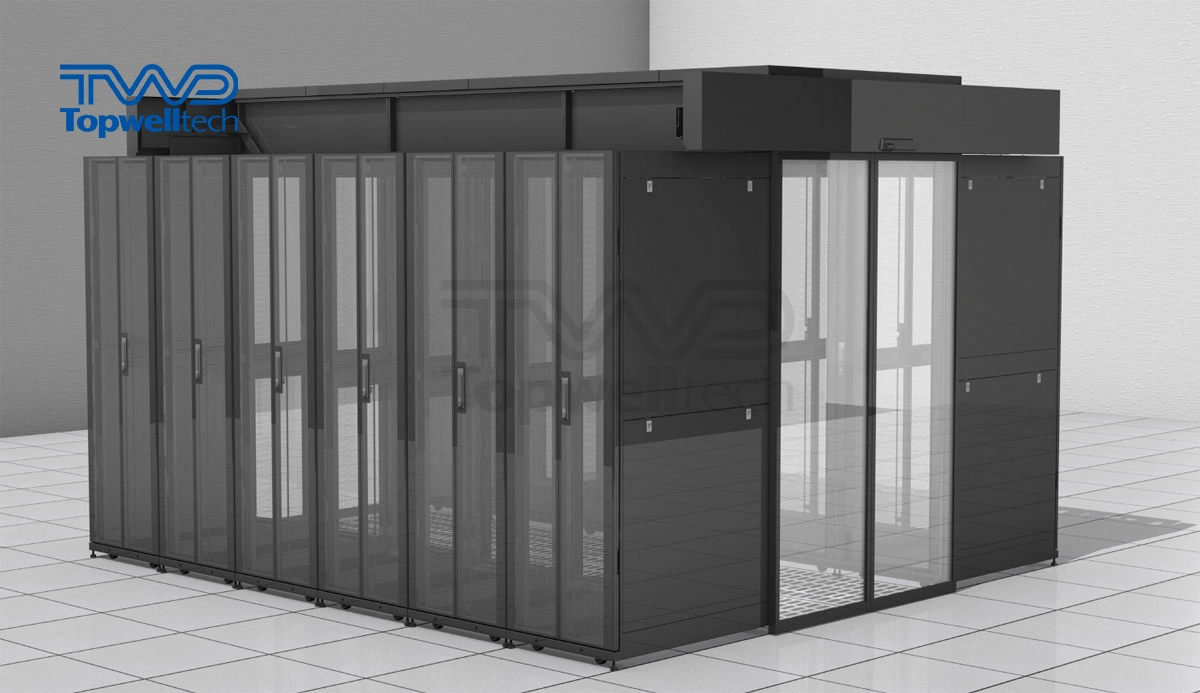 Micro Data Center Solution Cold Aisle Container Racks Monitor System Cold Aisle Containment