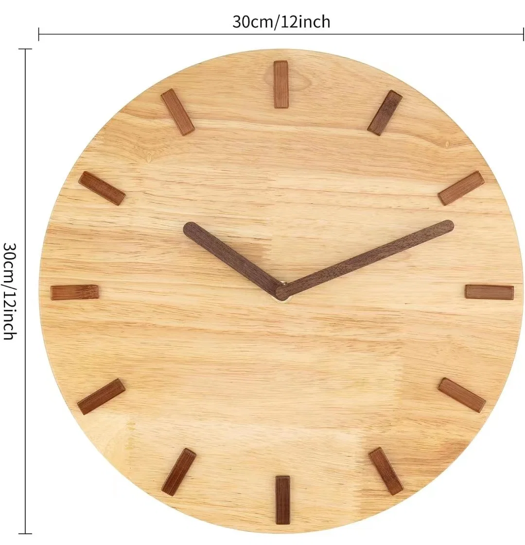 Chinese Factory Wholesale/Supplier Customization Personalized Design Natural Wooden Wall Clock