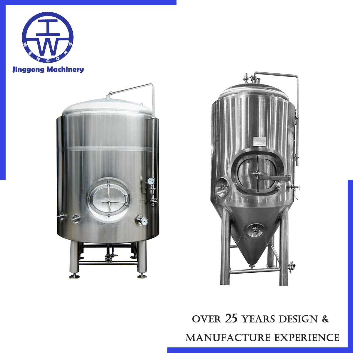 200L Stainless Steel Wine Conical Jacket Storage Fermenter Vessel Brewery Brignt Beer Fermentation Tank