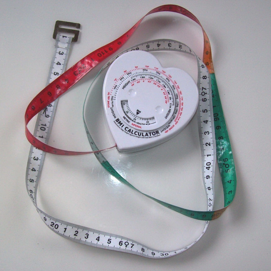 High quality/High cost performance  Portable Body Mass Index Calculator BMI Measure Tape for Diet Weight Loss