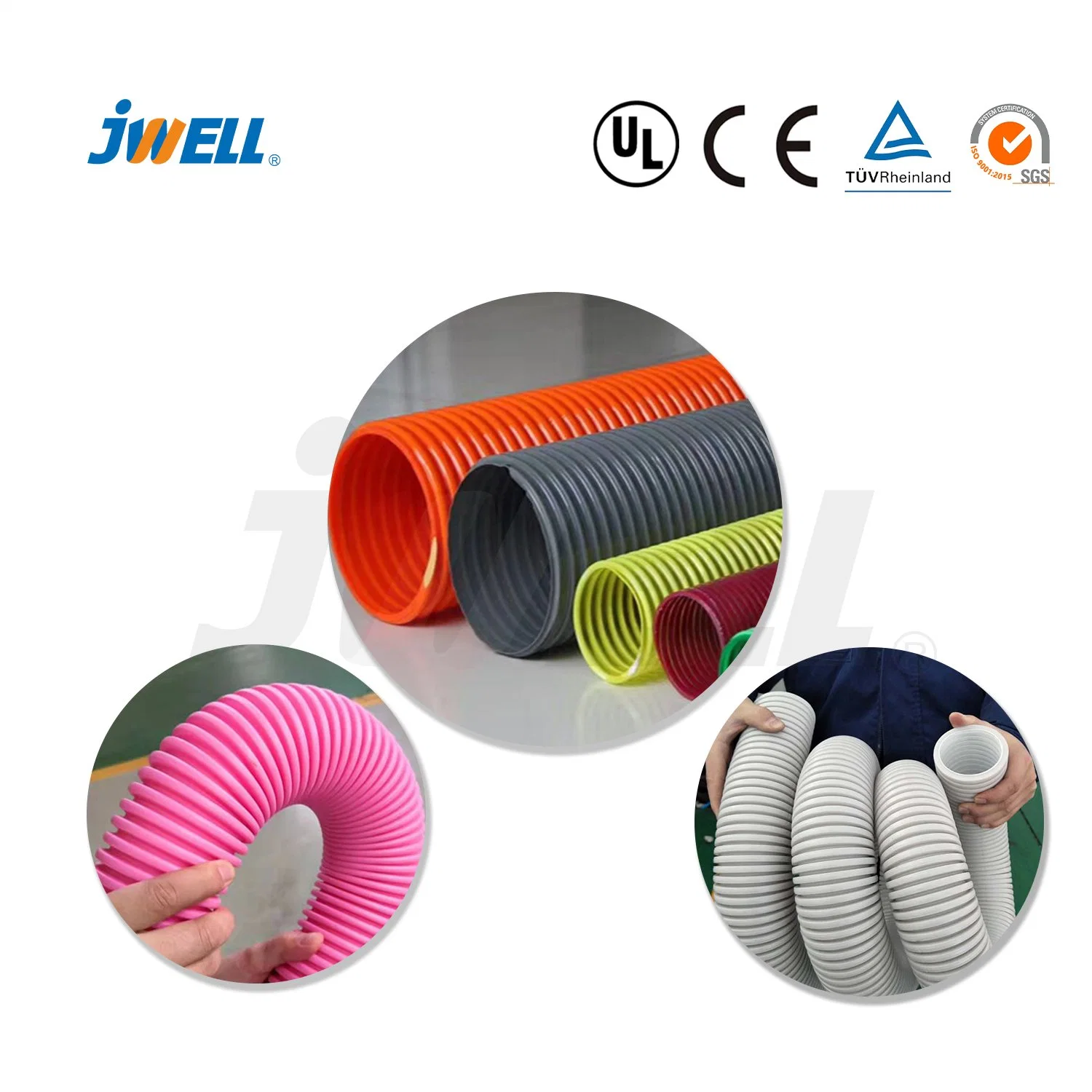 Jwell PE Air Ventilation Plastic Pipe Production Equipment for Exhaust System