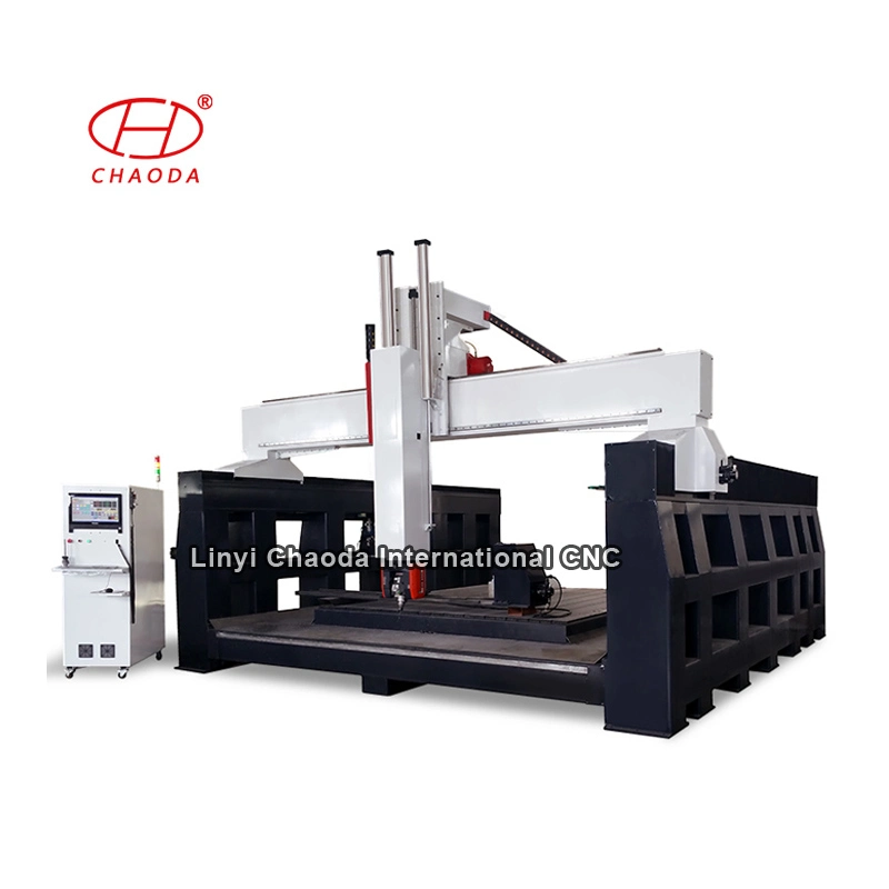 الحجم مخصص 5 محاور CNC جهاز التوجيه Machine، ستيروفوم / فيبرجلاس / قالب بلاستيكي صنع القارب، الحافلة، السيارة، الأجزاء الصناعية الكبيرة