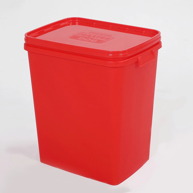 High quality/High cost performance  40liter Custom Logo Stackable Airtight Plastic Pet Food Storage Bins