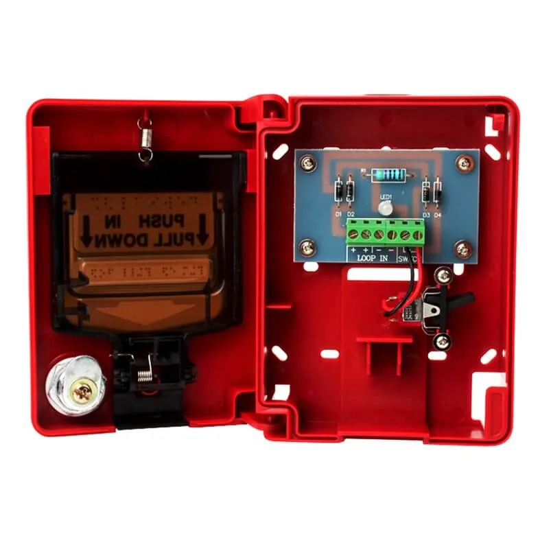 Manual Call Point Fire Alarm Syatem Red Emergency Call Point