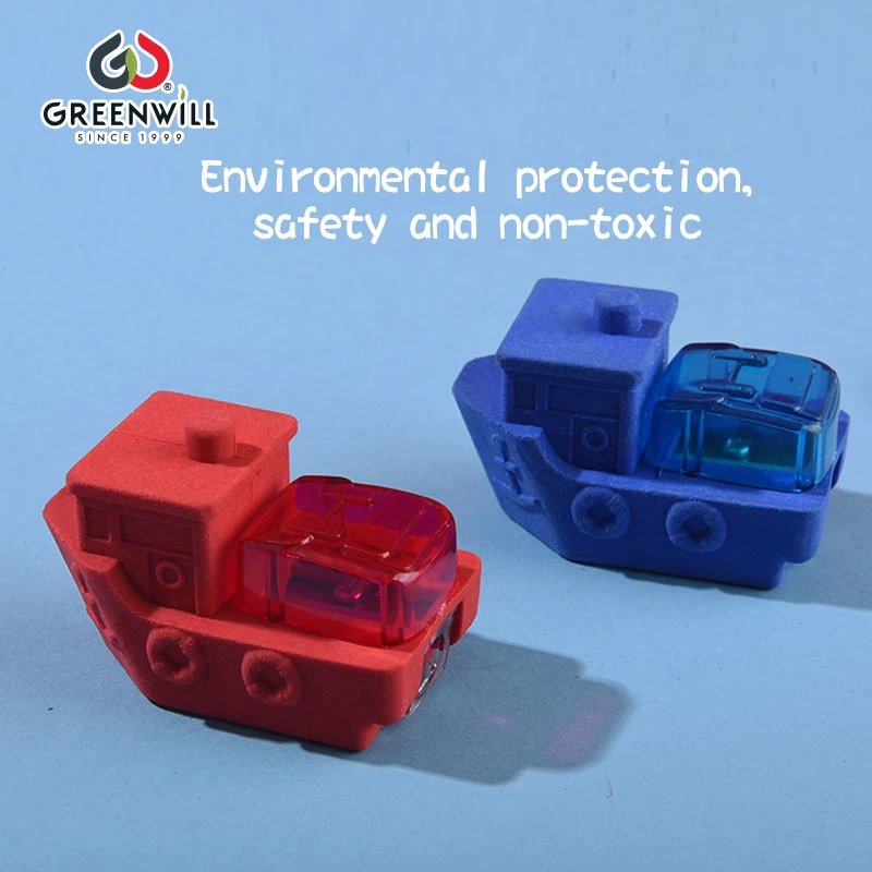 3D Ship Train Eraser with Pencil Sharpener (GW014)