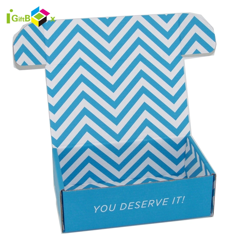 Custom Logo Color Corrugated Packaging Clothing Mailer Box Shipping Paper Gift Box