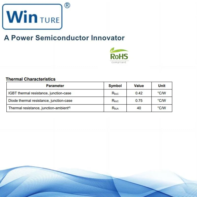 Automotive Applications Ost40n120hmf 10&micro; S Short-Circuit Tolerance 1200V DC-1 kHz (Standard) Discrete Automotive IGBT