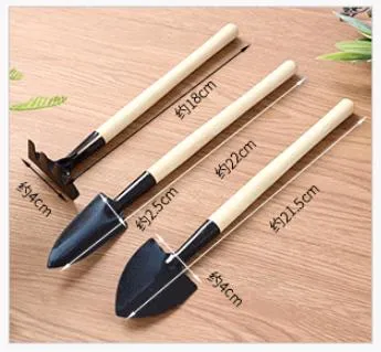 3ПК сад инструменты вилочный захват грабли лопаты лепестковых деревянной ручкой садоводство ручного инструмента