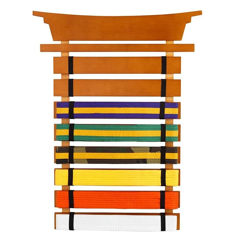 Precio al por mayor Artes Marciales Taekwondo WKF Carate Belt Display Rack