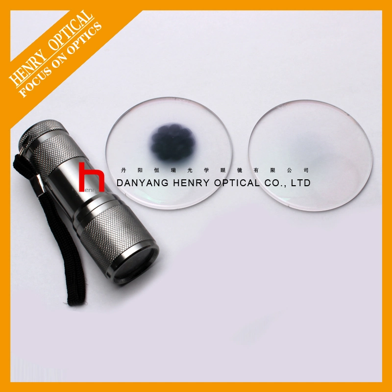 Semi-Finished 1.56 Round Top Photochromic Gray Optical Lens Hmc