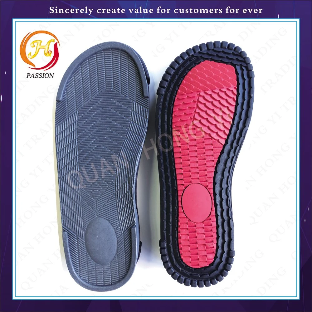 La Chine Hot Sale Cheap Abrasion-Resistant hommes couleur Double sandale seul Pantoufles Chaussures semelles de chaussures de marche unique de loisirs