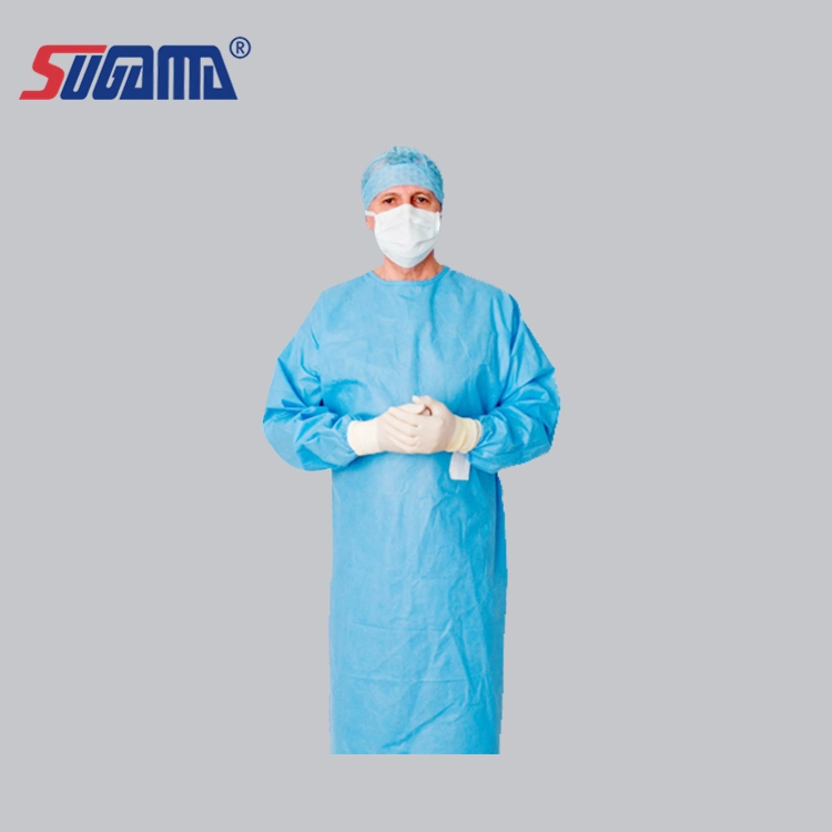 AAMI Level 3 Doctors Surgical Disposable Waterproof CPE Impervious Gown