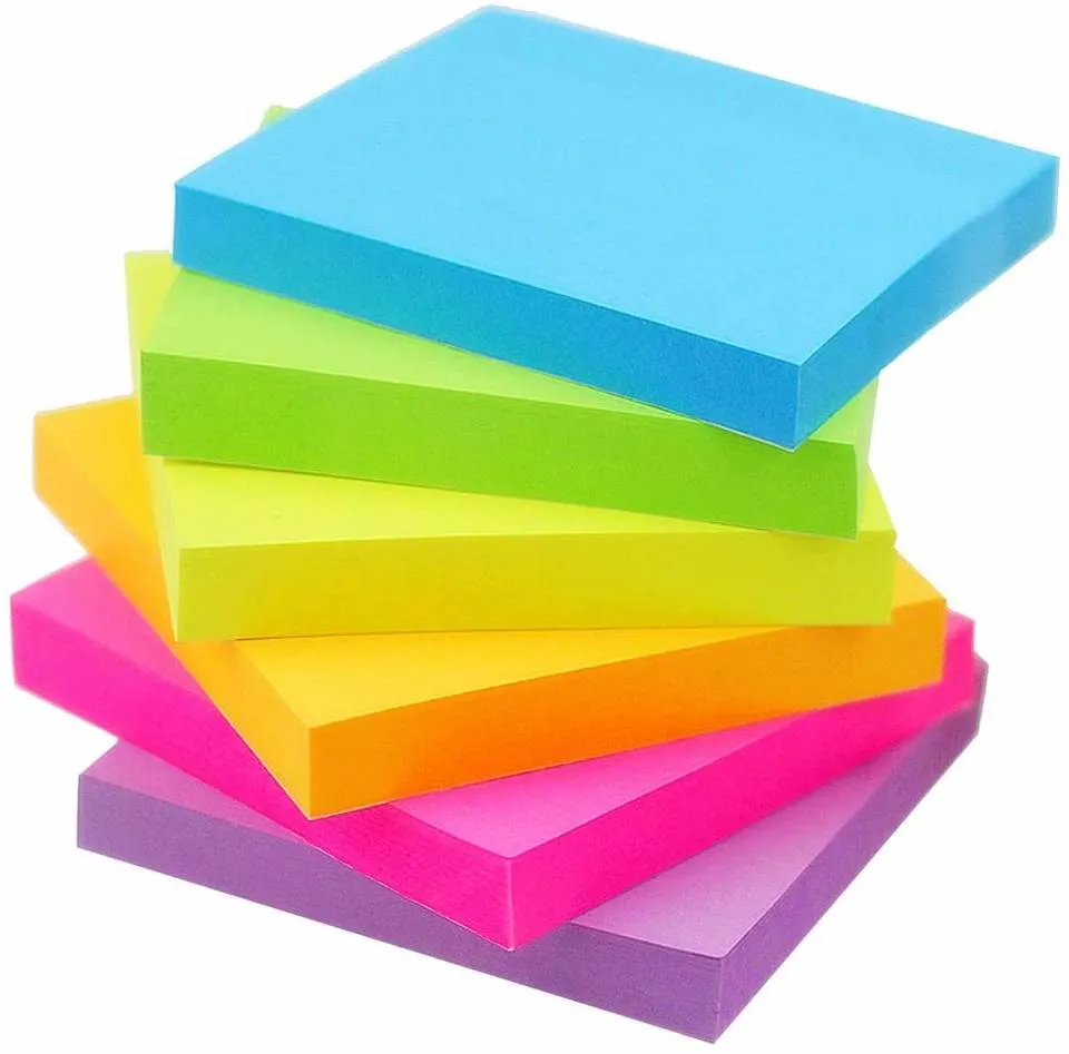 Customized Shape Multiple Colors Sticky Note Marble Notes Memo Pad Set Dispenser Sticky Note
