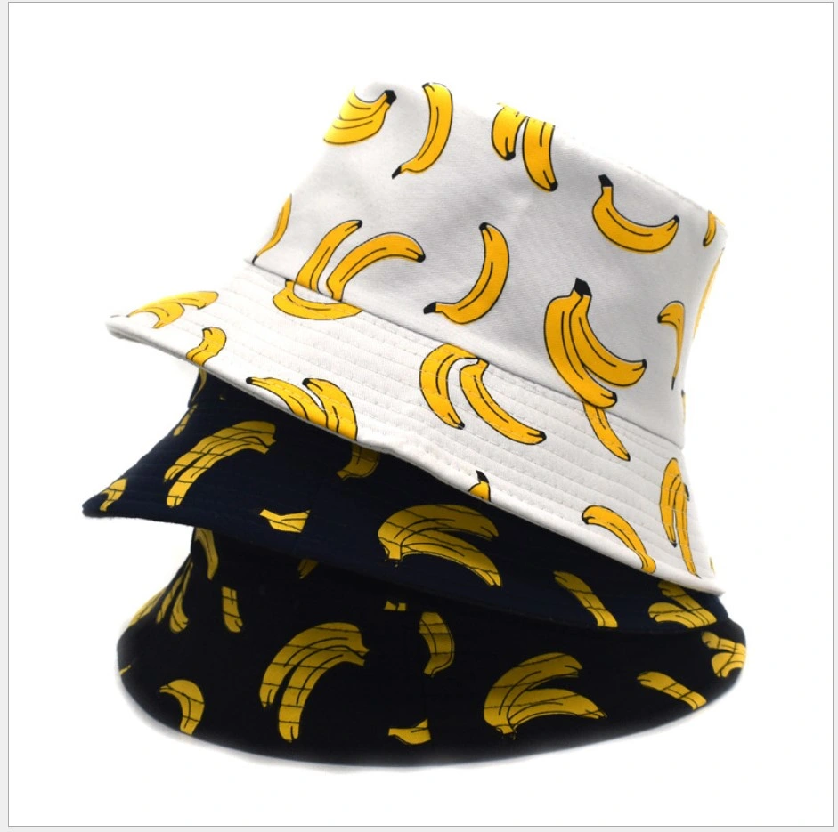 Banana Print Fisherman's Hat Summer Street Leisure Basin Hat