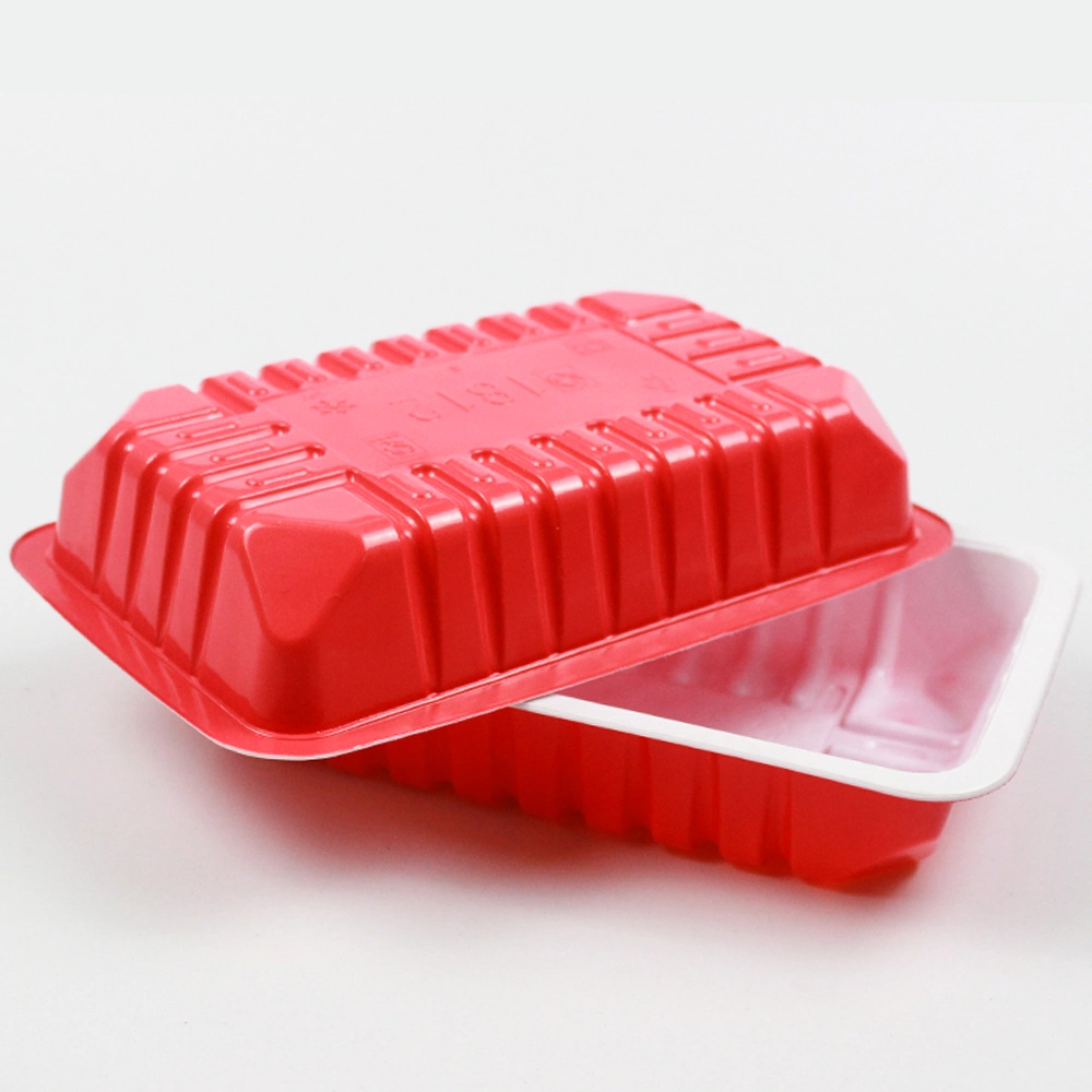 Disposable Plastic Tableware 190mm Length PP Plastic Food Container Red Customizable for Restaurant