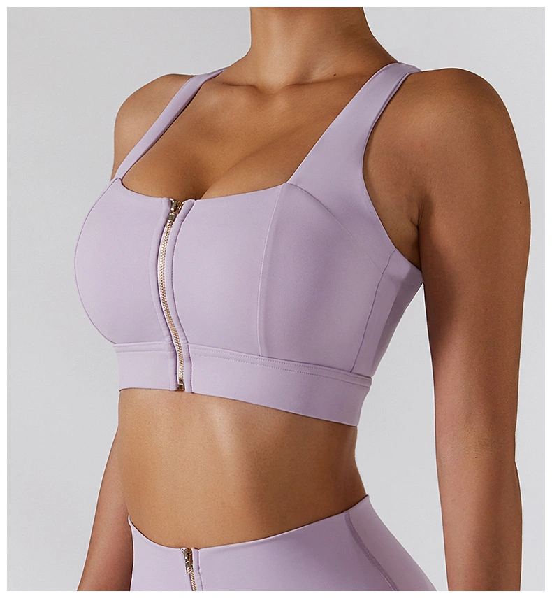 Soutien-gorge de sport en gros, soutien-gorge de course antichoc, dos magnifique, vêtements de sport style gilet de soutien-gorge de yoga compact, haute résistance, vêtements de fitness pour salle de sport.