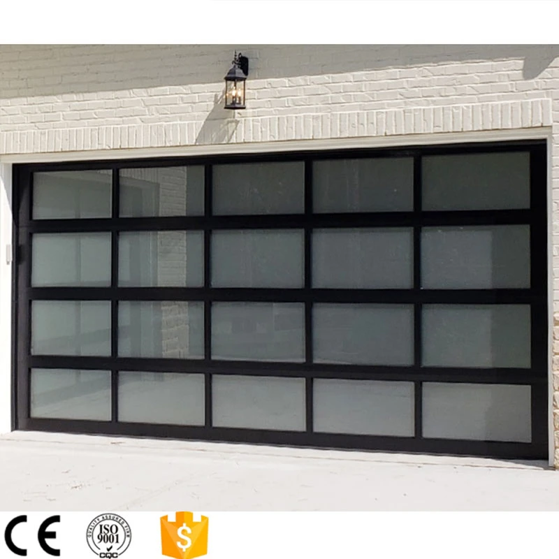 Sectional Overhead Automatic Glass Garage Door Sizes and Prices