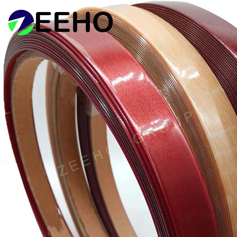 2mm Black Veneer Edge Banding High Quality Colorful PVC Edge Banding Tape Solid Color Rolls Sharp Metal Trim Protection Flexible Plastic Strips