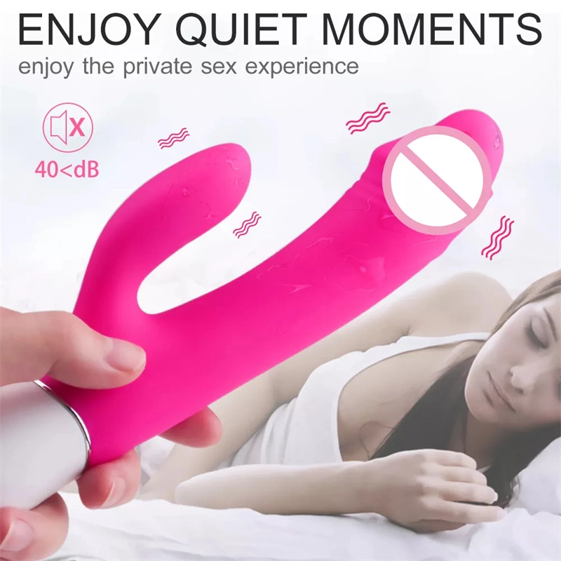 Le silicone G Spot Clitoris vibrateur vibrateur de lapin pour les femmes