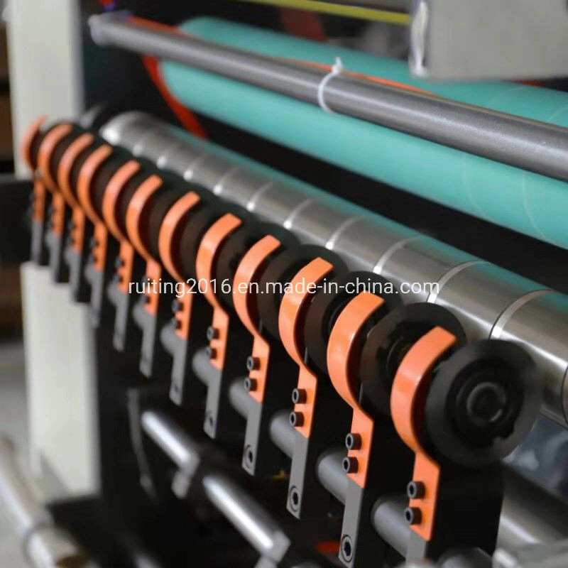 Registro de los cajeros automáticos de rebobinado de rollos de papel de la máquina cortadora longitudinal con Coreless retroceder