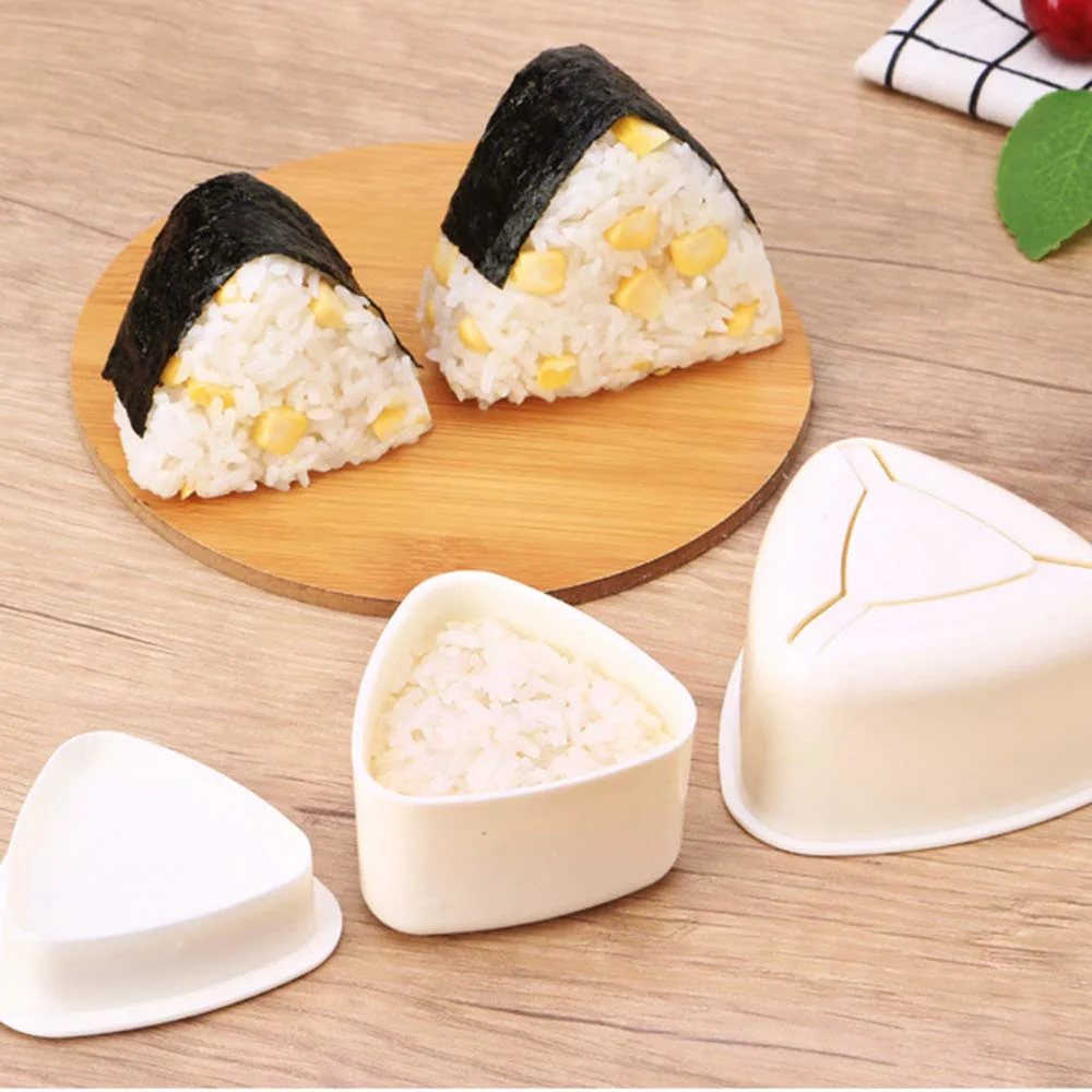 Molde Triangle Sushi Japanese Boxed Meal arroz Moldes de bolas