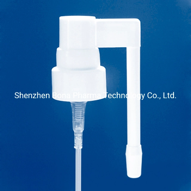 Throat sprayer for plastic bottles and glass bottles