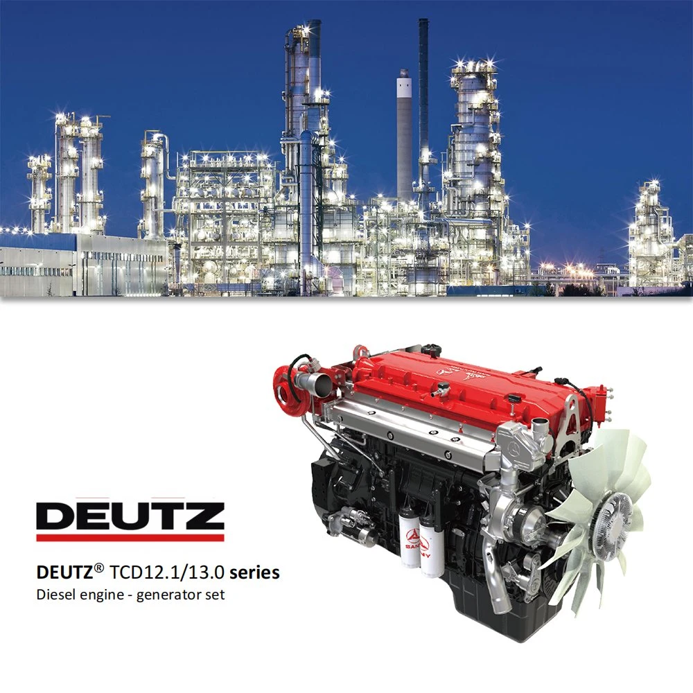 Groupe électrogène Deutz 6 cylindres Diesel moteur Tcd12.1 G1 Tcd12.1 G2 Tcd13.0 G1 Tcd13.0 G2