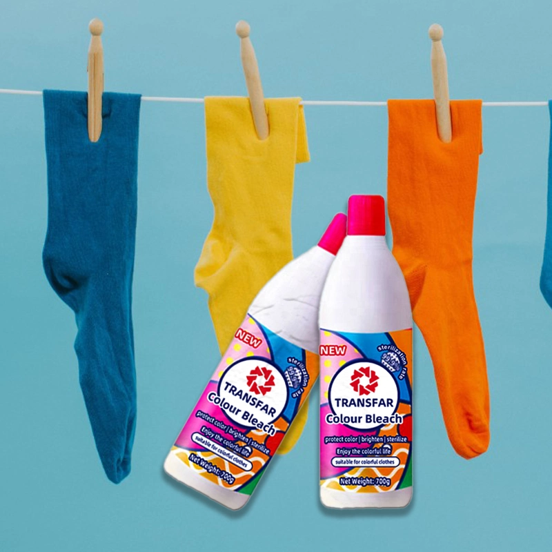 Household Chemicals Brightening Bleaching Water Laundry Bleach Liquid for Colored Clothing