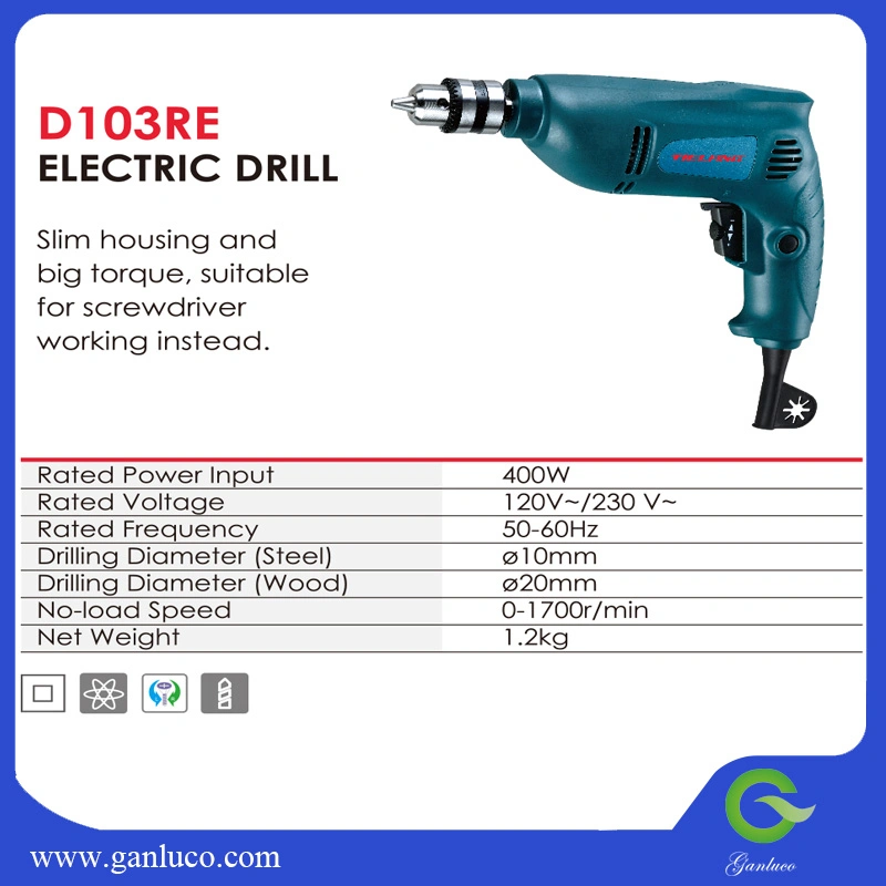 Electric Power Tool 500W 13mm Electric Drill D13re