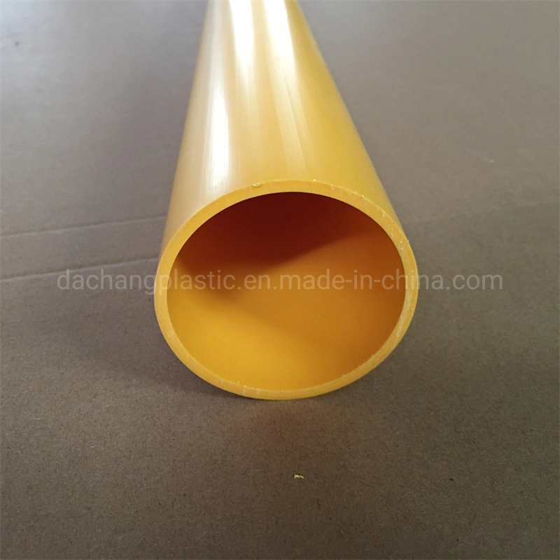 Thick Yellow Polypropylene PP Plastic Extrusion Tube Pipe for Road Marking Snow Poles 76mm Outer Diameter