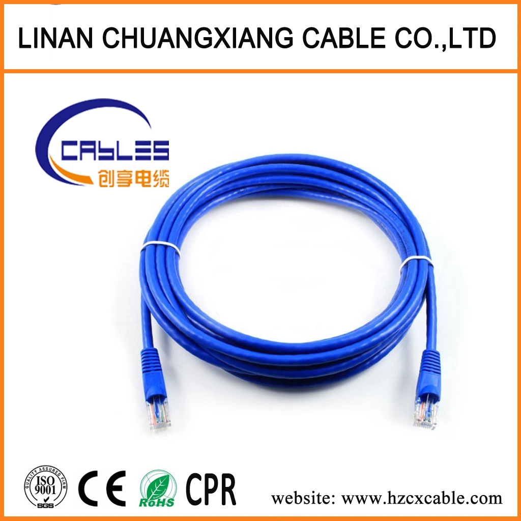 CPR de cable de red de comunicación aprobado Cat5e Cable LAN Cable LAN prueba Fluke Cable Cat5e hilo de cobre del cable de alimentación
