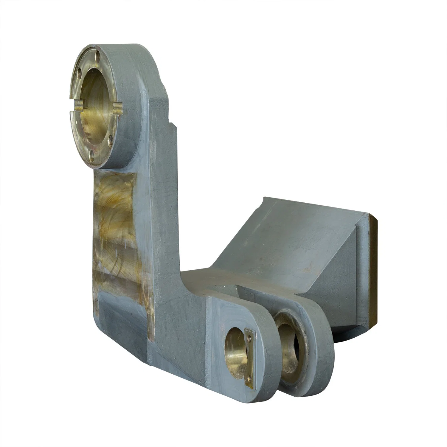 Large Equipment Casting Parts for Crane Support/Sheer Leg/Rocker Arm/Bearing Block/Valve Disc