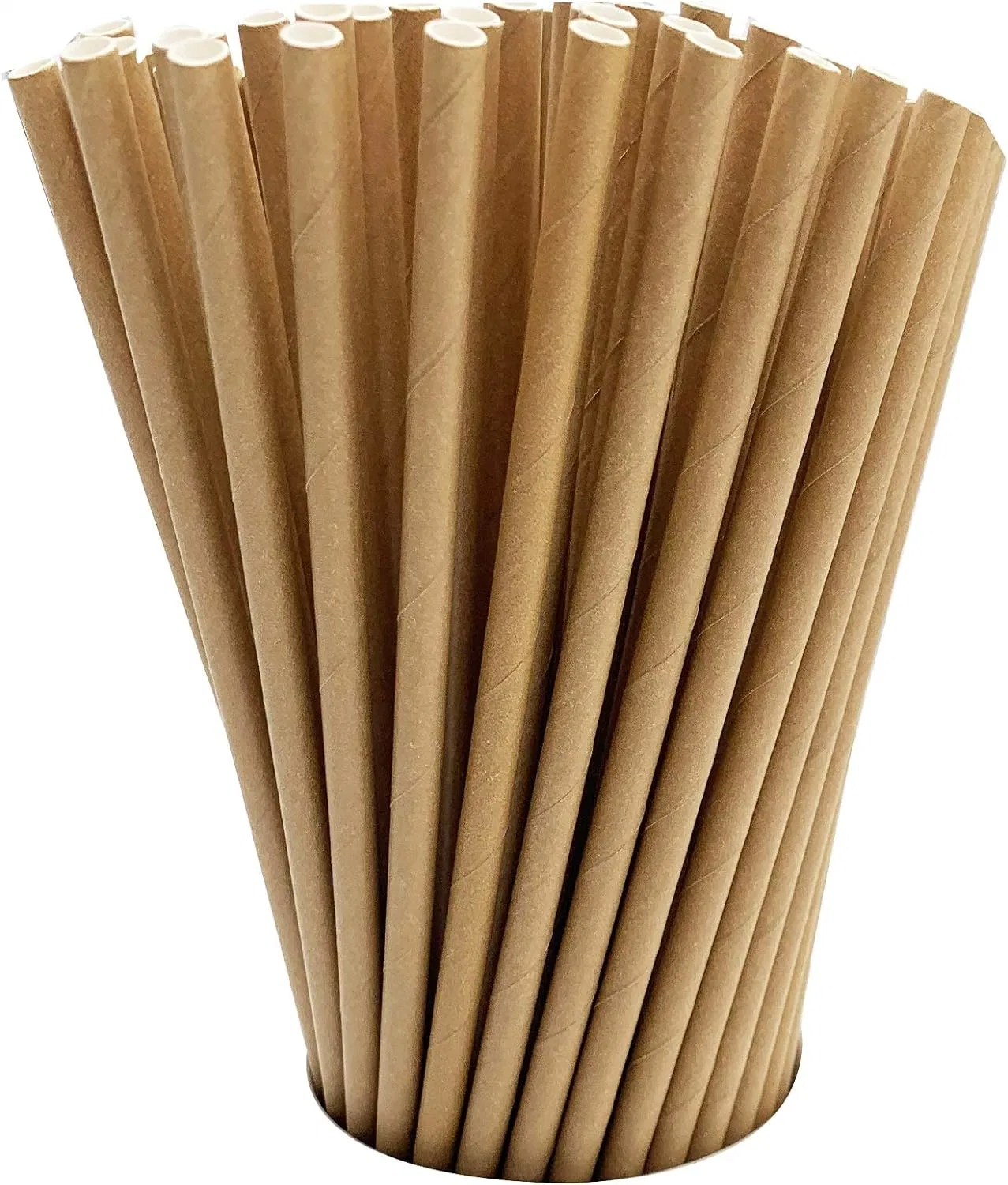 Wholesale Disposable Biodegradable Kraft Paper Drinking Straws