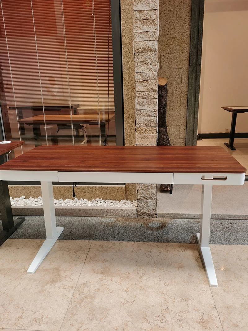 Mesa de computador de mesa de computador com estrutura de aço escritório de madeira escritório Mobiliário