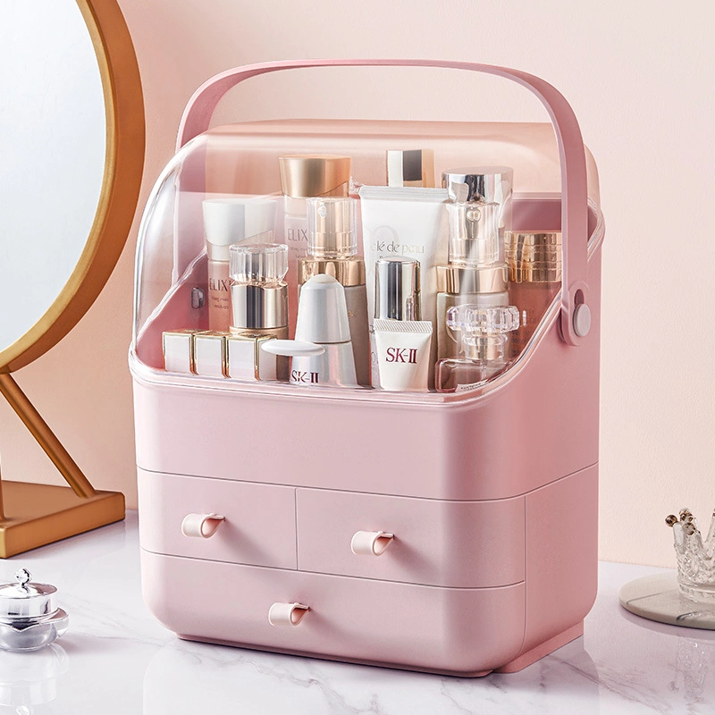 Transparent Makeup Dressing Box Portable Drawer Divider Storage Box