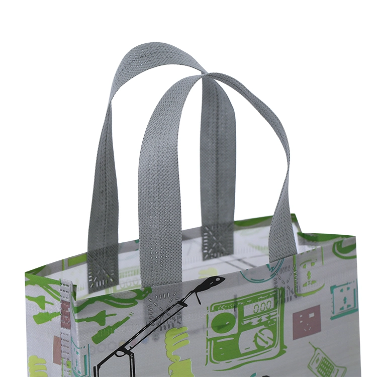 Custom Design Laminated Environmental Recyclable Non Woven Shopping Gift Tote Bag