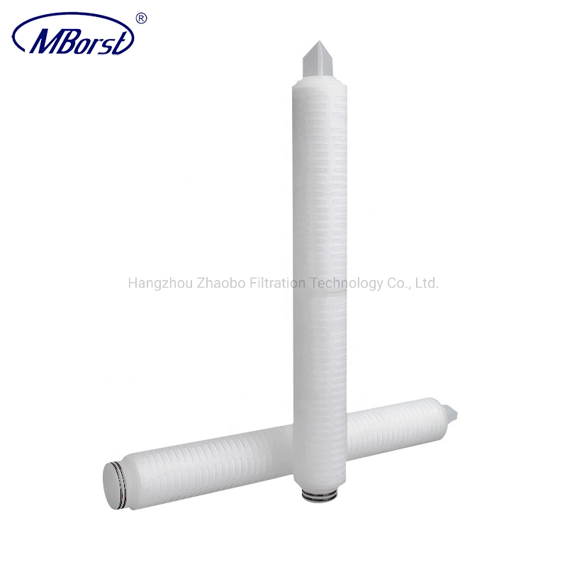 Expert Manufacturer of Filter Cartridge Glass Fiber Pleated Memrane 0.1 0.2 Micron for Respirator Water Purifier RO Water