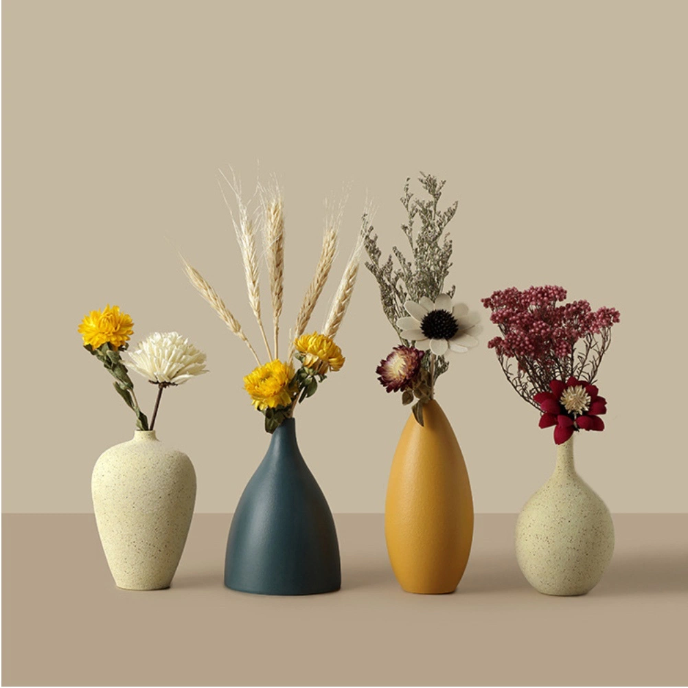 Creative Home Decoration Dry Flower Modern Vases Ceramic Colorful Ceramic Vase