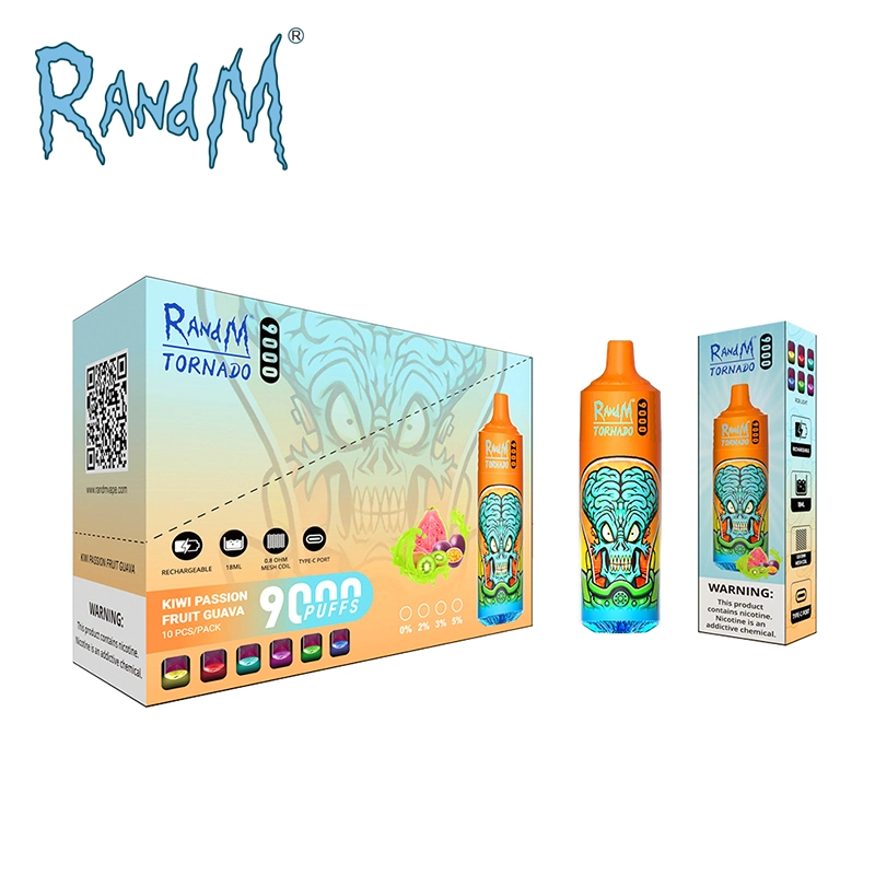 Original Randm Vape Manufacturer Fumot Technology Randm Tornado 9000 Puffs Disposable/Chargeable Vape Pod