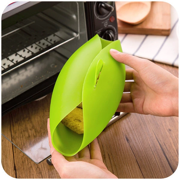 Silicone Steamer Microwave Vegetable Steamer Folding Bread Baking Pan Bowl Fish Poacher Home Kitchen Baking Tools