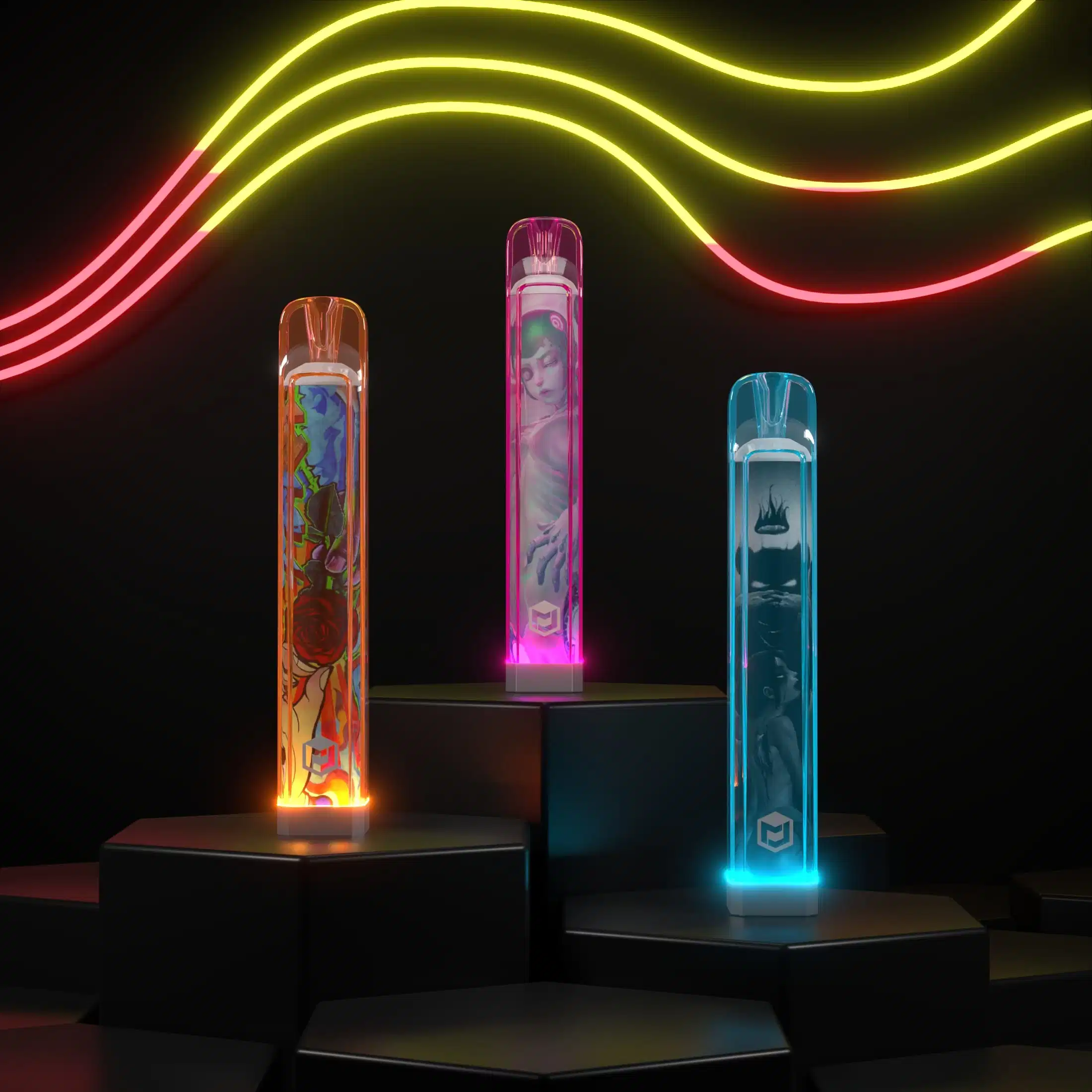 RGB Light Wholesale/Supplier Vape TPD Verify 600 puffs Disposable/Chargeable Vape Ручка vape Crystal Bar Vape