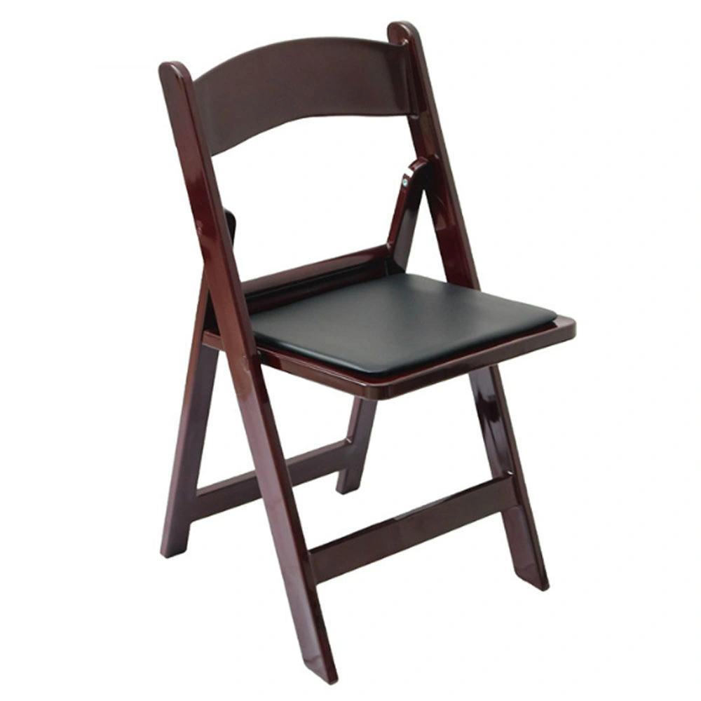 Modern Wholesale Foldable Brown Plastic Dining Party Resin Folding Chairs for Events