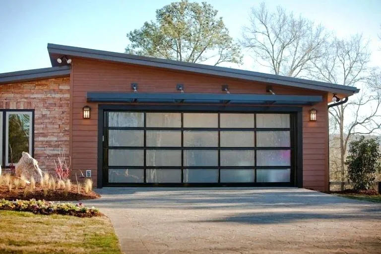 Industrial Interior Aluminum Electric Overhead Garage Door