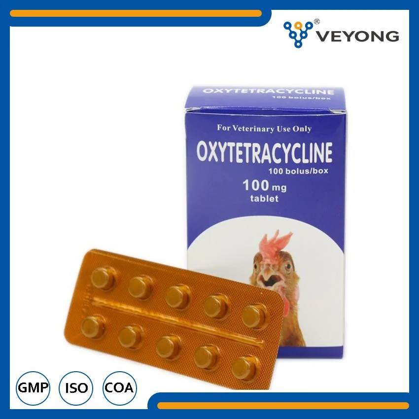 Petit comprimé 100mg Oxytétracycline comprimé pour oiseau pour poulet