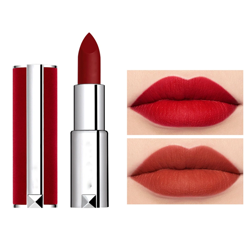 OEM Sheepskin Red Velvet Matte Lipstick Moisturizing Full Color Lasting Makeup Customization