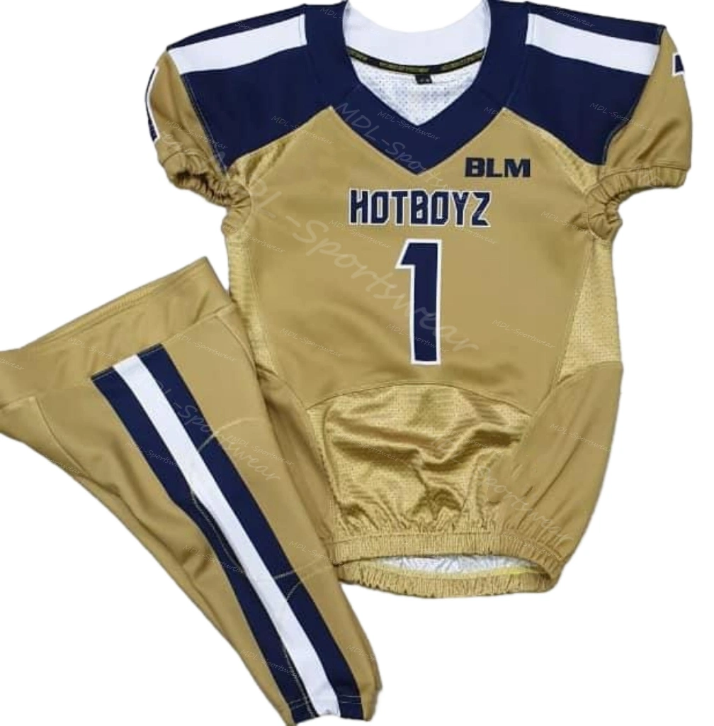 Custom American Football Jerseys poliéster American Football Uniforms Custom Team Sportswear americano