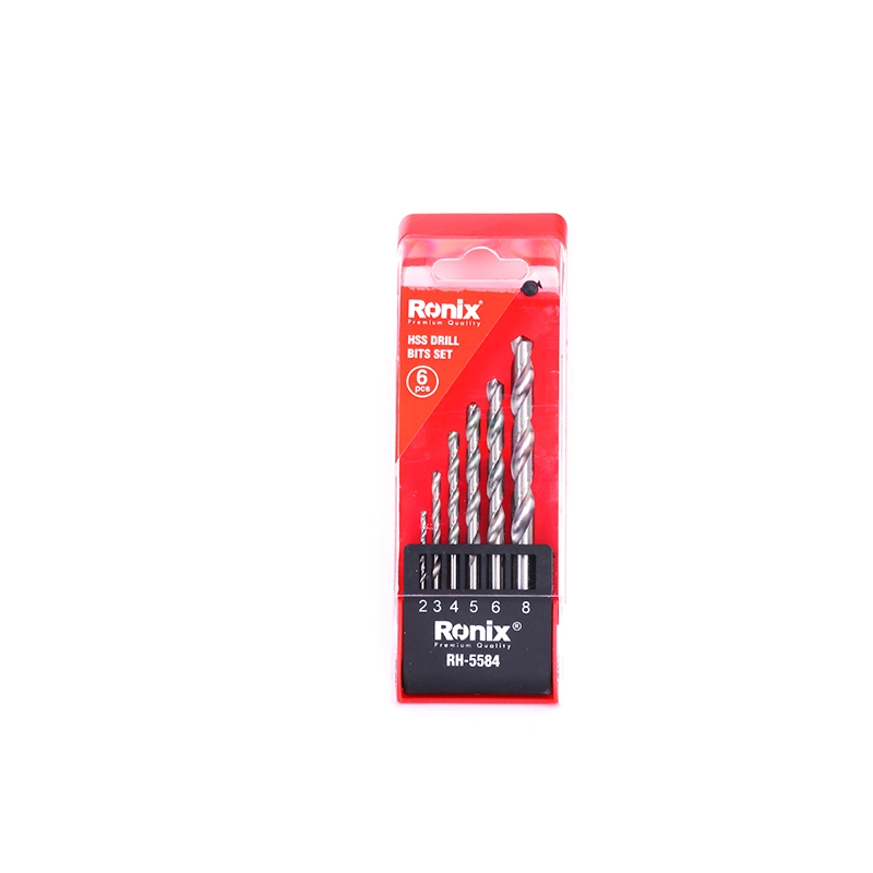 Ronix Model Rh-5584 Portable Hand Tools 6PCS Metal Drill Bit Set