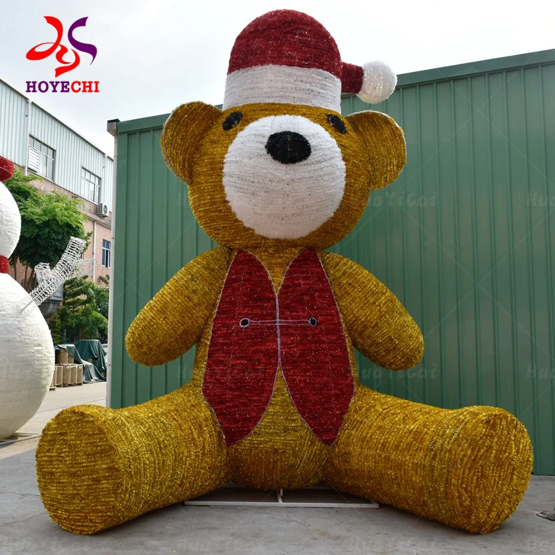 3D LED Motif Bear Displays Animated Christmas Mall Decoration