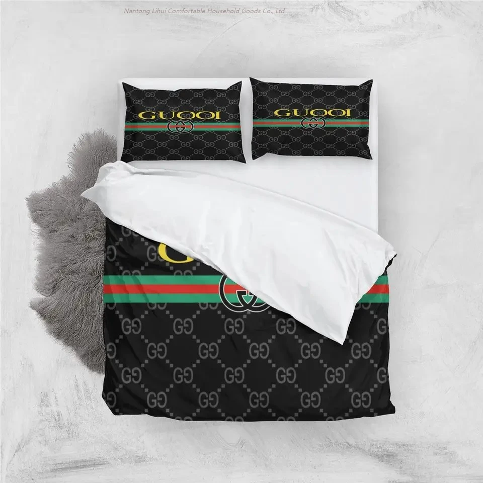 Jogo de cama de Natal com impressão digital e roupa de cama em caixa de pillowcase Cubra a capa do travesseiro para o Family Hotel Supplies King