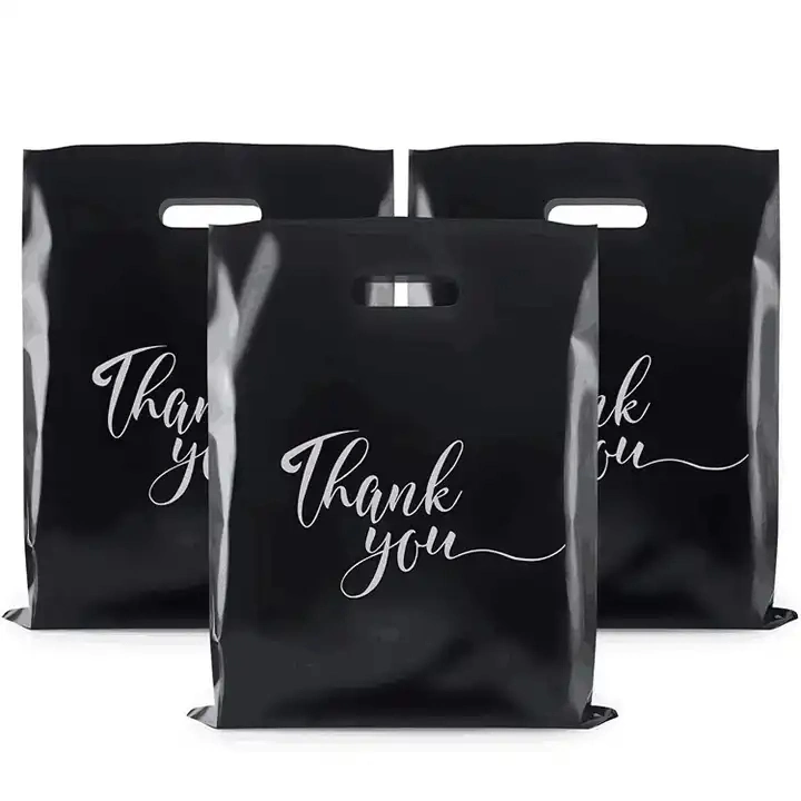 High quality/High cost performance  Cheap Custom Logo Printed Handle Cute Plastic Shopping Bag Reusable Clothes Bag